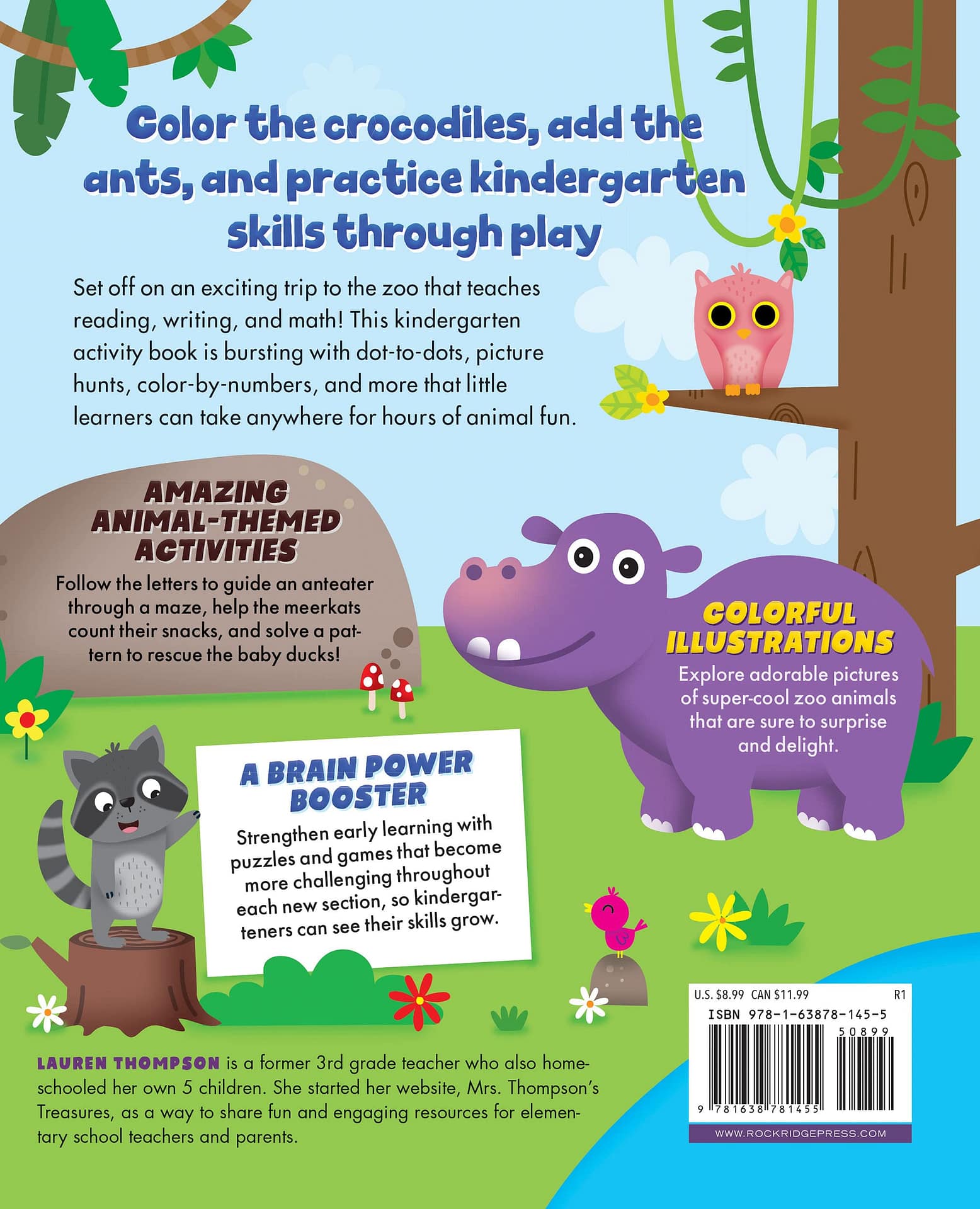 Kindergarten Activity Book: Zoo Animals - ispringmedia